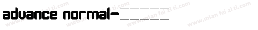 advance normal字体转换